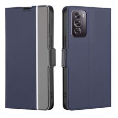 Per OPPO Reno12 Pro 5G Global Twill Texture Custodia in pelle con pulsanti laterali (blu)