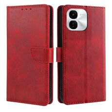 Per vivo iQOO Z9x 5G Custodia per telefono in pelle con fibbia a ribalta con texture di vitello (rosso)