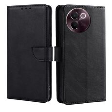 Per vivo V30e 5G Custodia per telefono in pelle con fibbia a ribalta con texture di vitello globale (nero)