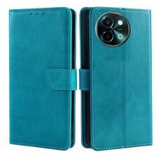 Per vivo Y38 5G / T3x Custodia per telefono in pelle con fibbia a ribalta con texture di vitello globale (blu)