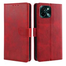 Per vivo Y28 4G Custodia per telefono in pelle con fibbia a ribalta e texture in vitello (rosso)