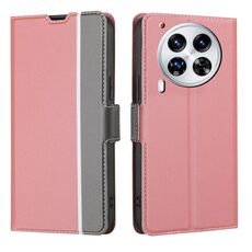 Per Tecno Camon 30 Premier 5G Twill Texture Custodia in pelle con pulsanti laterali (rosa)