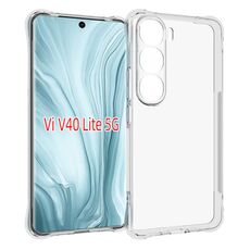 Per vivo V40 Lite 5G IDN Custodia per telefono in TPU antiurto antiscivolo e spessa (trasparente)