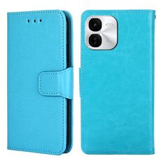 Per vivo iQOO Z9x 5G Custodia in pelle con texture di cristallo (blu cielo)