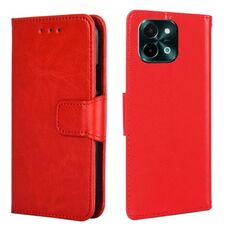 Per vivo Y28 4G Custodia in pelle con texture di cristallo (rosso)