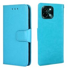 Per vivo Y28 4G Custodia in pelle con texture di cristallo (blu cielo)