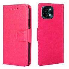 Per vivo Y28 4G Custodia in pelle con texture di cristallo (rosso rosa)