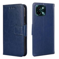 Per vivo Y28 4G Custodia in pelle con texture di cristallo (blu reale)