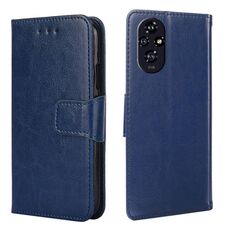 Custodia in pelle con texture di cristallo per Honor 200 5G (blu reale)