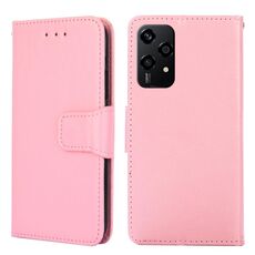 Per Honor 200 Lite 5G Custodia per telefono in pelle con texture di cristallo globale (rosa)