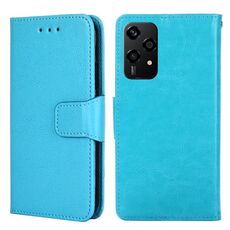 Per Honor 200 Lite 5G Custodia per telefono in pelle con texture di cristallo globale (blu cielo)