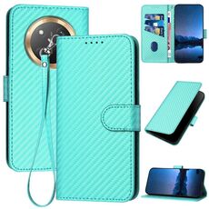Per Honor X9c Global YX0070 Custodia in pelle con fibbia in fibra di carbonio con cordino (azzurro chiaro)