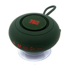 T&G TG-442 TWS Mini altoparlante portatile wireless Bluetooth con ventosa (verde scuro)