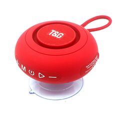T&G TG-442 TWS Mini altoparlante portatile wireless Bluetooth con ventosa (rosso)