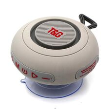 T&G TG-442 TWS Mini altoparlante portatile wireless Bluetooth con ventosa (grigio)