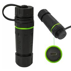 Adattatore accoppiatore dritto femmina-femmina tipo C a porta singola impermeabile IP68 da 10 Gpbs con copertura protettiva