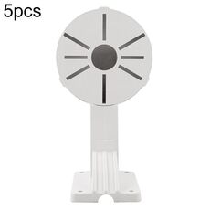 5 pz. Supporto da parete universale in plastica per telecamera di sorveglianza, modello: 1258 (bianco)