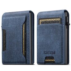 Suteni Denim Texture Key Press Automaticamente Pop Up Card Box (Blu)