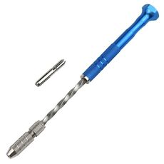 Mini trapano a mano Strumento semiautomatico per perforazione di fori Macchina per arti e mestieri Strumento per perforazione di fori in giada (blu)