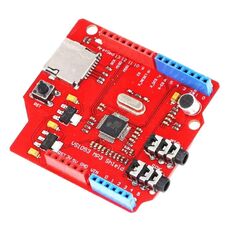 Scheda di sviluppo del modulo MP3 VS1053 con scheda di decodifica dell'amplificatore Interfaccia SPI Funzione di registrazione integrata (rosso)