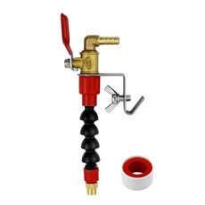 Smerigliatrice angolare Macchina per il taglio del marmo Dispositivo di riempimento/spruzzatura dell'acqua Raffreddamento Spolveratura Ugello di spruzzo della polvere, Stile: 1 beccuccio a scatto + nastro impermeabile