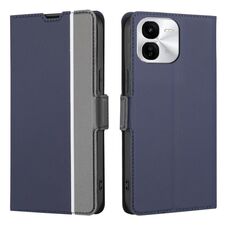 Per vivo iQOO Z9x 5G Twill Texture Custodia in pelle con pulsanti laterali (blu)
