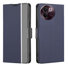 Per vivo V30e 5G Global Twill Texture Custodia in pelle con pulsanti laterali (blu)