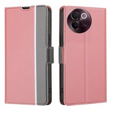 Per vivo V30e 5G Global Twill Texture Custodia in pelle con pulsanti laterali (rosa)