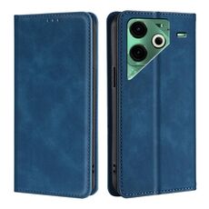 Per Tecno Pova 6 Neo 4G Custodia in pelle magnetica Skin Feel (blu)