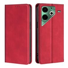 Per Tecno Pova 6 Neo 4G Custodia in pelle magnetica Skin Feel (rosso)