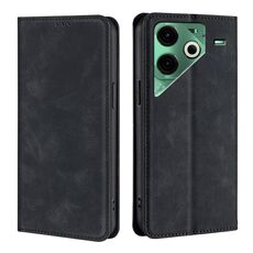 Per Tecno Pova 6 Neo 4G Custodia in pelle magnetica Skin Feel (nera)