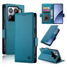 Per Xiaomi 15 Pro Custodia per telefono in pelle smerigliata magnetica con fibbia laterale (blu)