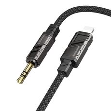 Borofone BL22 Cavo audio AUX Dignity in lega di zinco da 3,5 mm a 8 pin, lunghezza: 1 m (nero)