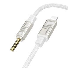 Borofone BL22 Cavo audio AUX Dignity in lega di zinco da 3,5 mm a 8 pin, lunghezza: 1 m (bianco)