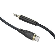 Borofone BL23 Cavo audio AUX da 3,5 mm a USB-C / Tipo-C Refinado, lunghezza: 1 m (nero)