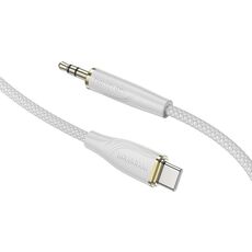 Borofone BL23 Cavo audio AUX da 3,5 mm a USB-C / Tipo-C Refinado, lunghezza: 1 m (grigio)