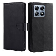 Per Xiaomi Mi 14T Pro 5G Custodia per telefono in pelle con fibbia a ribalta con texture in vitello (nero)