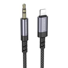 Borofone BL24 Cavo audio Graceful AUX da 3,5 mm a 8 pin, lunghezza: 1 m (grigio)