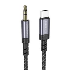 Borofone BL24 Cavo audio AUX Graceful da 3,5 mm a USB-C / Type-C, lunghezza: 1 m (grigio)