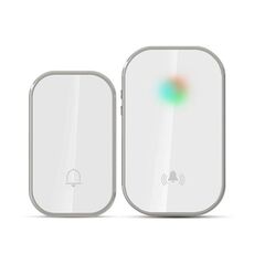 Campanello wireless impermeabile a lunga distanza 2 in 1 (argento)