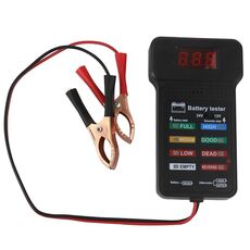 Tester per batteria da 12/24 V, tester per batteria per auto, tester per capacità elettrica