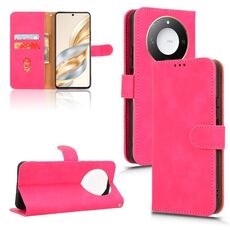 Custodia in pelle magnetica con chiusura magnetica per Honor X60 5G (rosso rosa)