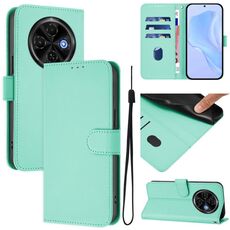Per Tecno Spark 30C 5G / Pop 9 5G Custodia in pelle tinta unita con cordino (verde menta)