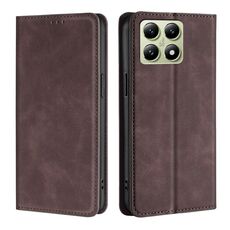 Per Xiaomi 14T 5G Custodia in pelle magnetica Skin Feel (marrone scuro)