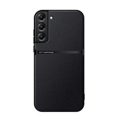 Per Samsung Galaxy S22+ 5G Custodia per telefono antiurto magnetica in pelle Litchi a copertura totale (nera)