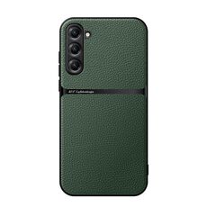 Per Samsung Galaxy S23 FE 5G Custodia per telefono antiurto magnetica in pelle Litchi con copertura totale (verde)