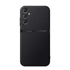 Per Samsung Galaxy S24 FE 5G Custodia per telefono antiurto magnetica in pelle Litchi con copertura totale (nera)