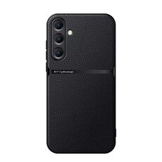 Per Samsung Galaxy S25+ 5G Custodia per telefono antiurto magnetica in pelle Litchi a copertura totale (nera)