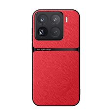 Per Xiaomi 15 Pro Custodia per telefono antiurto magnetica in pelle Litchi con copertura completa (rossa)