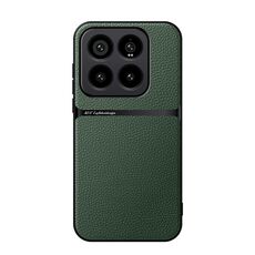 Per Xiaomi 14 Pro Custodia per telefono antiurto magnetica in pelle Litchi con copertura completa (verde)